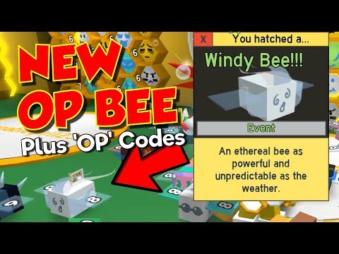 Windy Bee Codes 07 2021 - roblox bee swarm simulator gifted windy bee