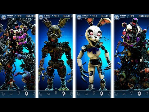 FNAF SB Villains Animatronics Workshop & Jumpscares Animations