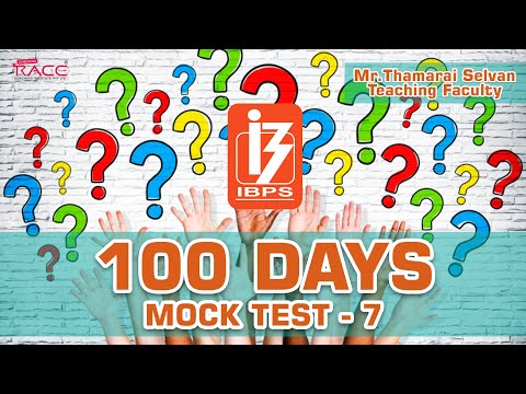 100 DAYS MOCK TEST - 7 | Answer Key Discussion with...