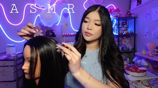 ASMR | Scalp Treatment & Massage 💆‍♀️ (hair brushing, braiding, scalp check)