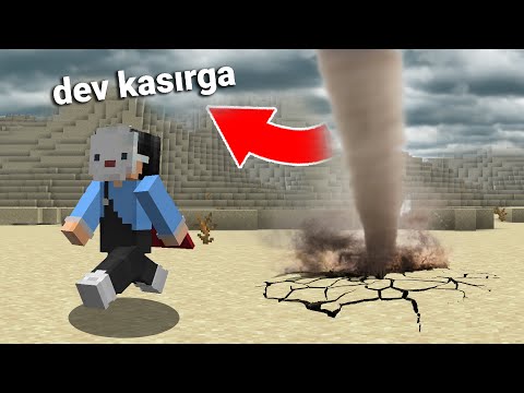 Minecraft'ı Bitiriyoruz ama DEV KASIRGAYA Karşı...