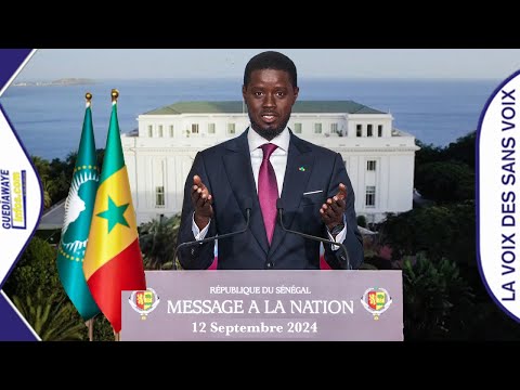 Message a la  nation de son Excellence Bassirou Diomaye Faye Président de la République du Sénégal