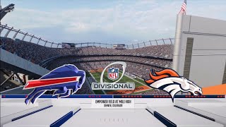 NFL Playoffs - Madden NFL 26 - Buffalo Bills vs Denver Broncos - 2026 Divisional Round Sim