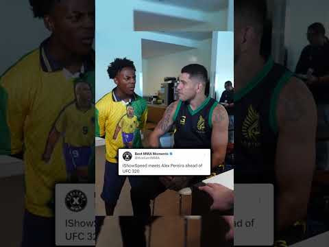 IShowSpeed meets Alex Pereira ahead of UFC 320