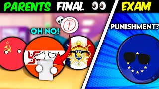 Countryball parents became students again 😂 (P4) Final Exam Results 💀