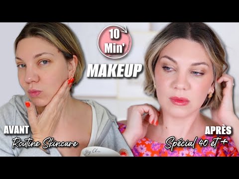GRWM MATINAL : Ma Routine Skincare Anti-âge + Maquillage Frais en 10 Min (SPECIAL 40+ !) ✨