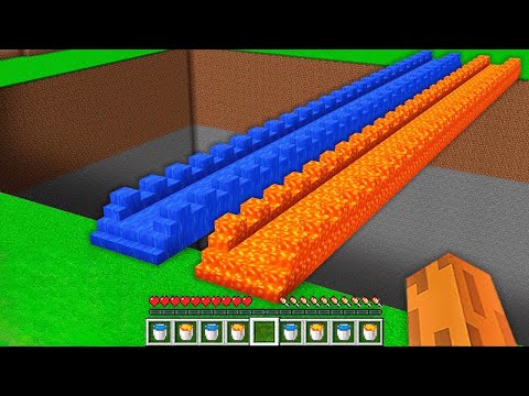 A DONDE LLEVAN LOS PUENTES MAS LARGOS DE AGUA Y LAVA EN MINECRAFT