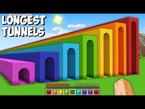 Where does THE LONGEST ALL SIZES TUNNEL leads in Minecraft? I found THE BIGGEST SECRET TUNNELS!