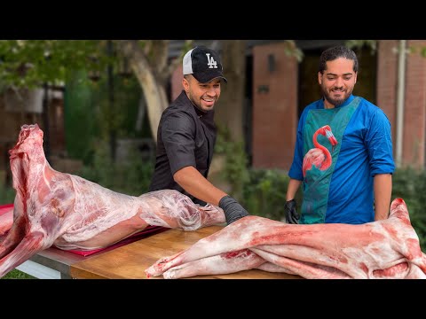 How to Make Arabic Majboos (Machboos) with Meat and Chicken )🐑🐔🍚🔥
