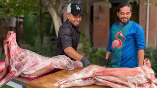 How to Make Arabic Majboos (Machboos) with Meat and Chicken )🐑🐔🍚🔥