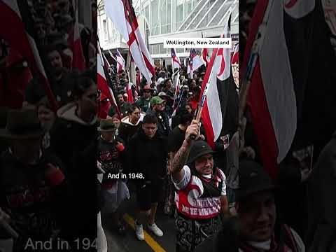 Tens of thousands of marchers crowded the streets in New Zealand's capital Wellington on Tuesday