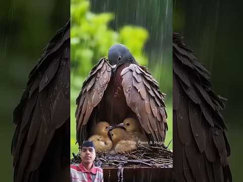 माँ का निस्वार्थ प्रेम 😭 Mother's Selfless Love #shorts​ #youtubeshorts​ #mother​ #birds​ #love​