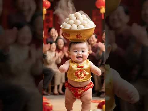 Selling glutinous rice balls and children's songs, healing, so funny, cute kid's debut plan