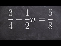 Solving Equations with LCM and Fractions
