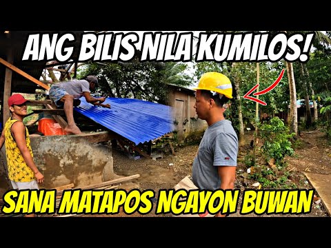 PART-12 || TAPOS NA ANG BUBONG! ANG BILIS NILA | VAL SANTOS MATUBANG | KALINGAP RAB