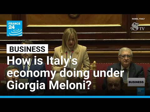 YouTube video thumbnail: A Look at Italy's Economy as Giorgia Meloni Marks Three Years in Office
