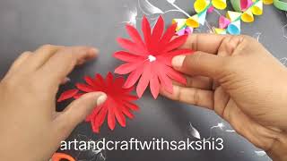 paper flower making ideas l flower making with paper  #papercraft #craft #paperflower #craftideas