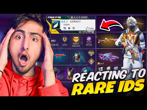 Reacting On Rare IDs😍Season 1 Rare ID And Noob Ids🤣😂[A_s Gaming] - Free Fire India