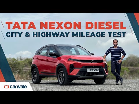 Tata Nexon Mileage Test - Diesel MT variant City & Highway Run | CarWale