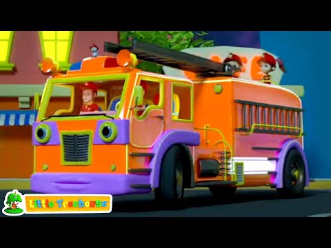 Wheels On The Fire truck, Halloween Nursery Rhyme for Kids