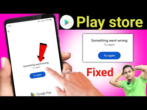 Play Store something went wrong play store problem solve kaise karen Something went wrong try again