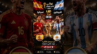 finale coupe du monde  Espagne VS argentin  programme  #worldcup #coupe_du_monde #football