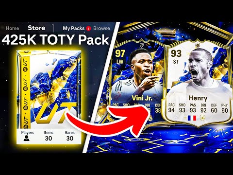 425K TOTY ATTACKERS PACKS! 😨 FC 25 Ultimate Team