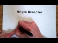 Constructing Angle Bisectors