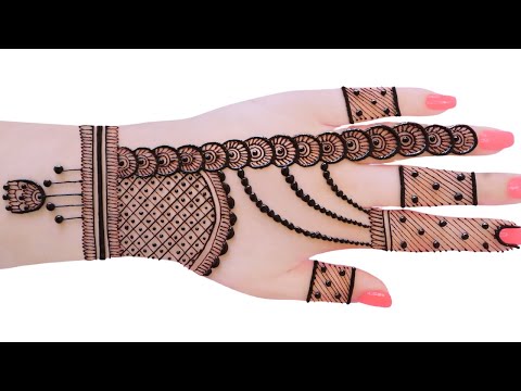 Very beautiful stylish back hand mehndi design | Latest mehndi design | Mehandi design | mehndi