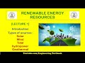 Renewable Energy Concepts Assessment