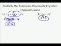 Perfect Square Trinomials and Multiplication