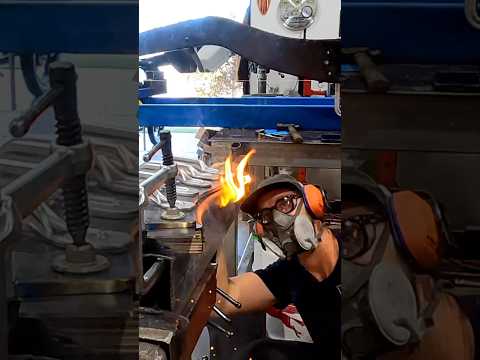 Hammer Forming 95 Year Old FORD Frame Rails #roadster #fordhotrod