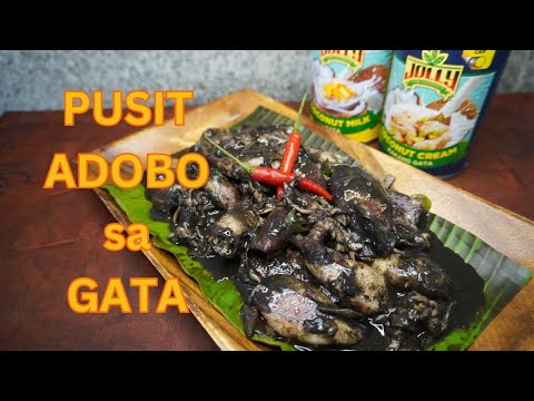 ADOBONG PUSIT SA GATA