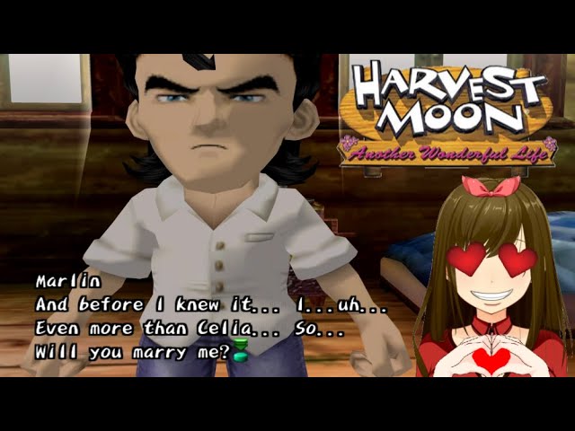 Harvest Moon Another Wonderful Life Marlin Marriage Proposal/Reverse