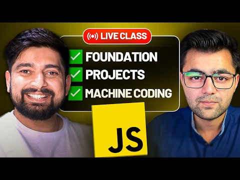 A fast pace Javascript LIVE course with projects