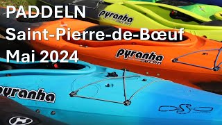 Paddeln in Saint-Pierre-de-Bouef (Frankreich) Mai 2024