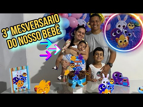 3° MESVERSARIO DO NOSSO BEBÊ + TEMA BOLOFOFOS