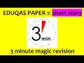 Short Story Writing Exam Concepts