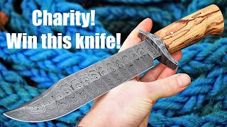 Closed - Charity Raffle for John Norwood (OldHickoryForge) - Damascus Bowie.