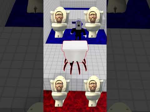 Skibidi Toilet and Cameraman play obby together! 😨 #shorts