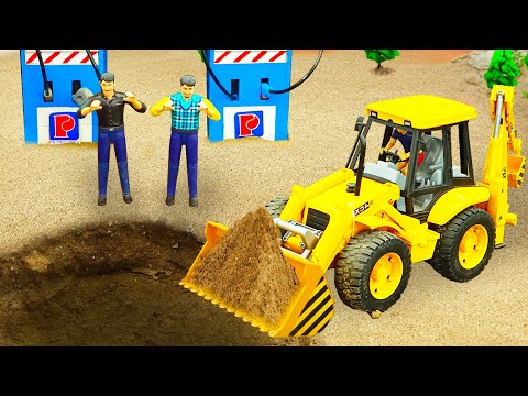 Mega RC Trucks RC Heavy Haulage RC Car Transport RC Traktor Volvo Lesu BL71 RC Wheel Loader Dozer!!