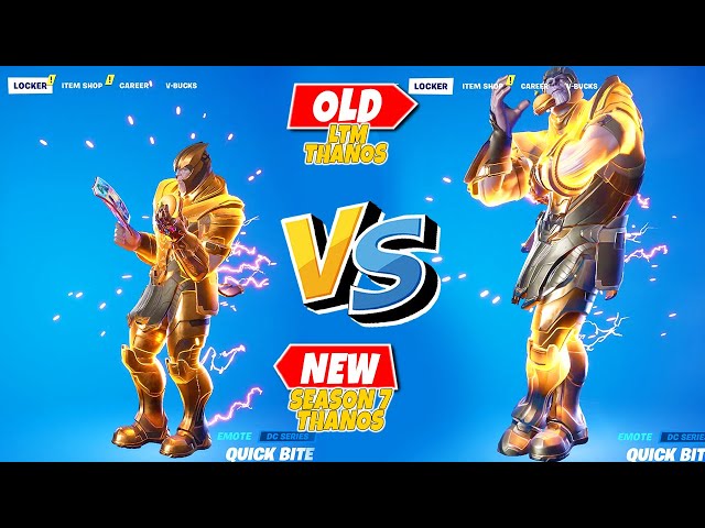 OLD vs NEW THANOS Fortnite!..