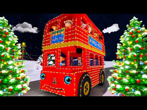 Sing Along Wheels on the Bus | Christmas Carols Rhyme & Xmas Songs for Kids