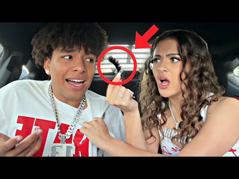 SHE FOUND ANOTHER GIRLS LASHES IN MY CAR! *crash out*