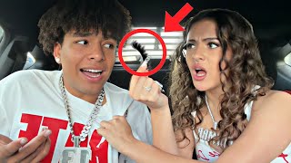 SHE FOUND ANOTHER GIRLS LASHES IN MY CAR! *crash out*