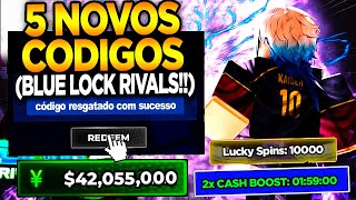 CORRE!! 5 NOVOS CÓDIGOS SECRETO NO BLUE LOCK RIVALS | TODOS OS CODIGOS UPDATE! (ROBLOX NEW CODES)