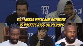 R1G5 Lakers vs Rockets | Postgame Interviews x Highlights: April 29, 2026