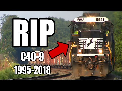 Remembering Retired Locomotives: General Electric  Dash 9-40C - The C40-9 "Top Hats"