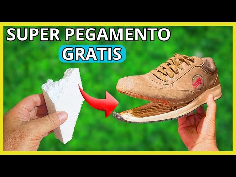 INCREIBLE FORMA de PEGAR ZAPATOS  con POLIESTIRENO,  (unicel, telgopor, styrofoam) SUPER FACIL