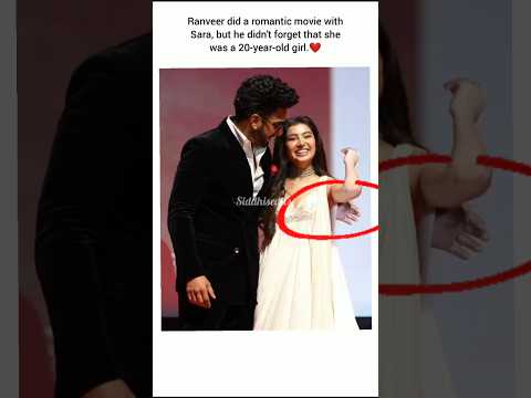 Sara is very lucky because she has Ranveer with her.❤️#shorts #bollywood #song #ranveersingh #sara